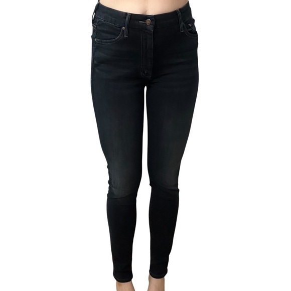 Mother Denim Skinny Jeans High Waisted Looker Dark Wash Blue Cotton Size 28 - Picture 1 of 10